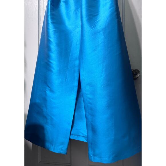 NWT Sachin Babi Teal Blue Clarissa Strapless Maxi Gown Dress Size 6 - Picture 4 of 16